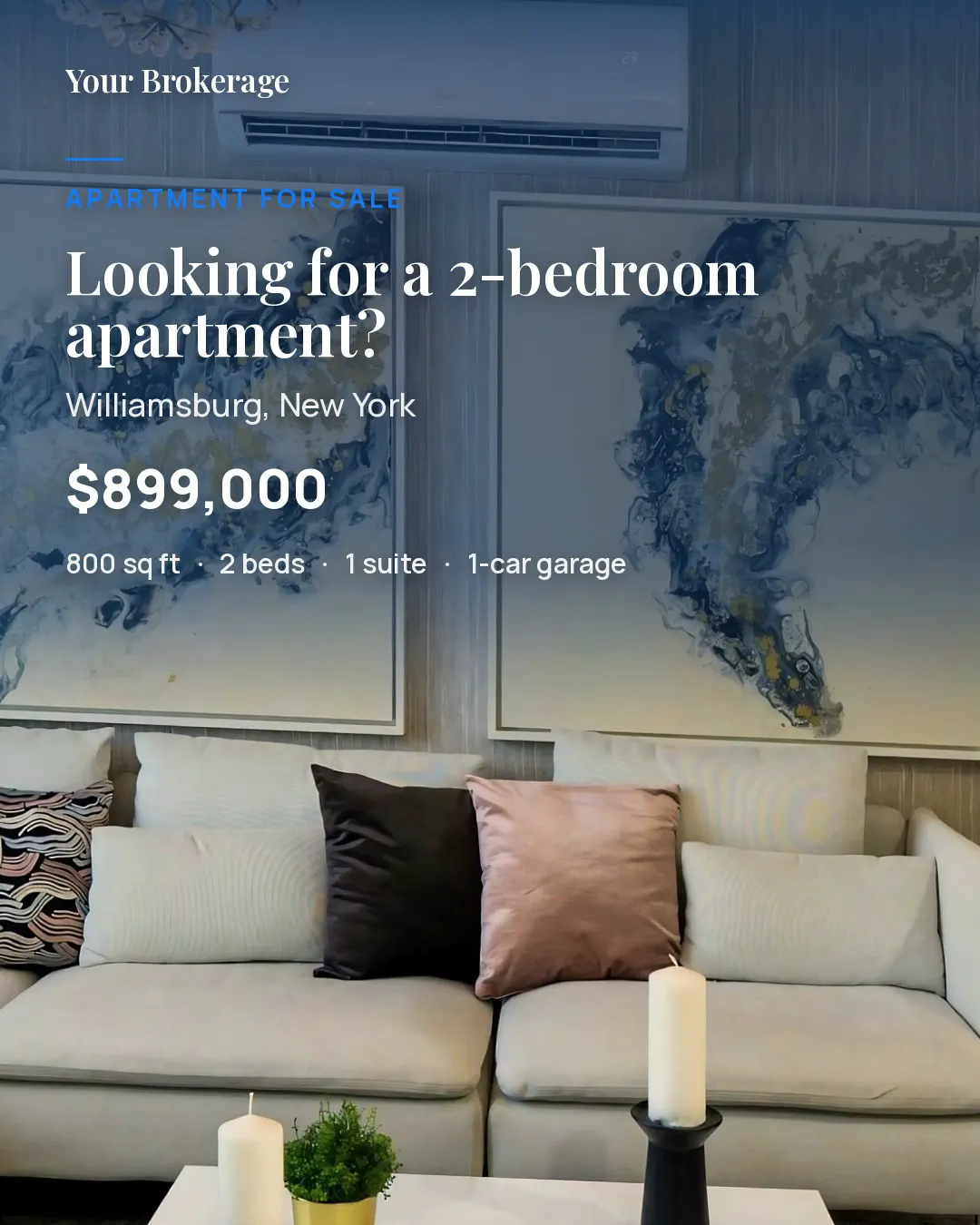 Post cover for the apartment in Williamsburg