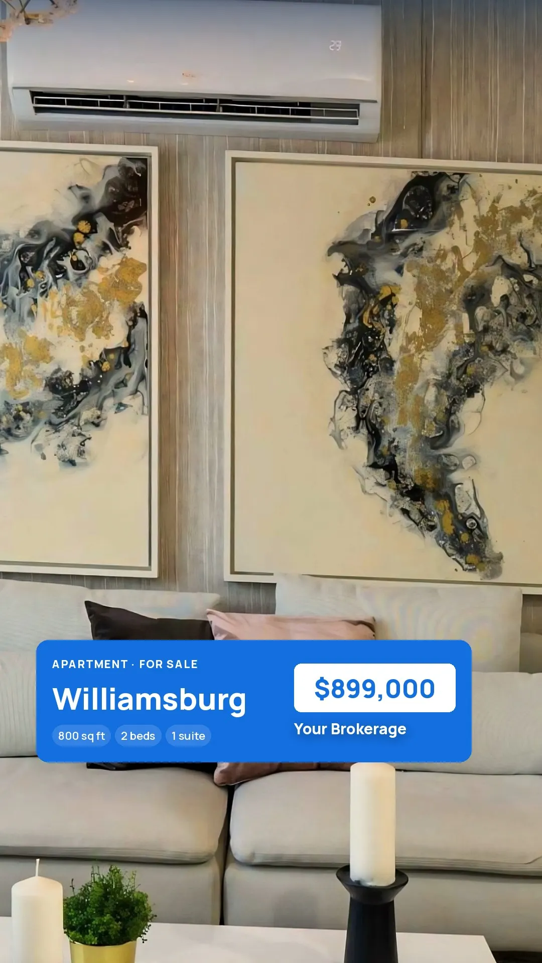 Reel for the apartment in Williamsburg
